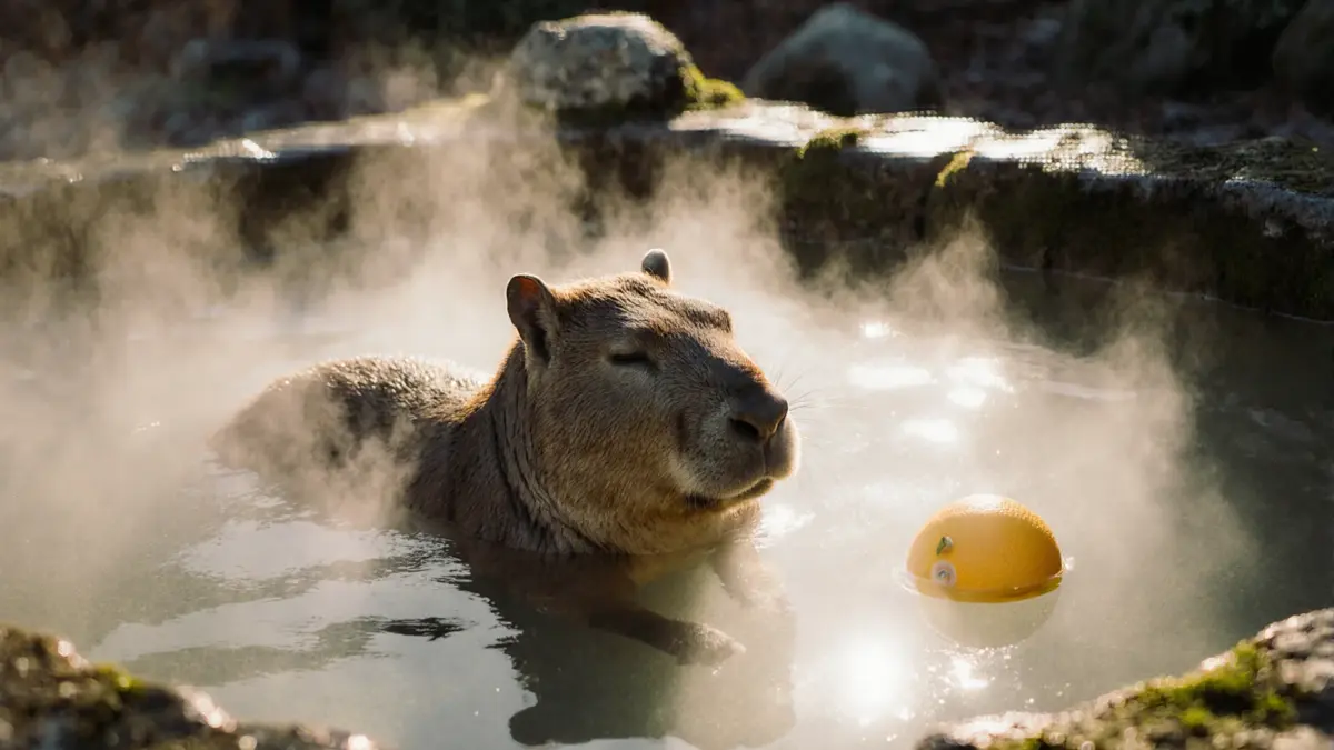 Why Japanese Zoos Give Capybaras Onsen Baths